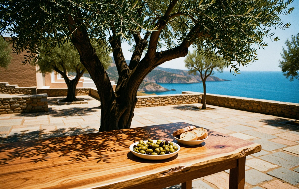 Sun-drenched Greek architecture reflecting the vibrant lifestyle
